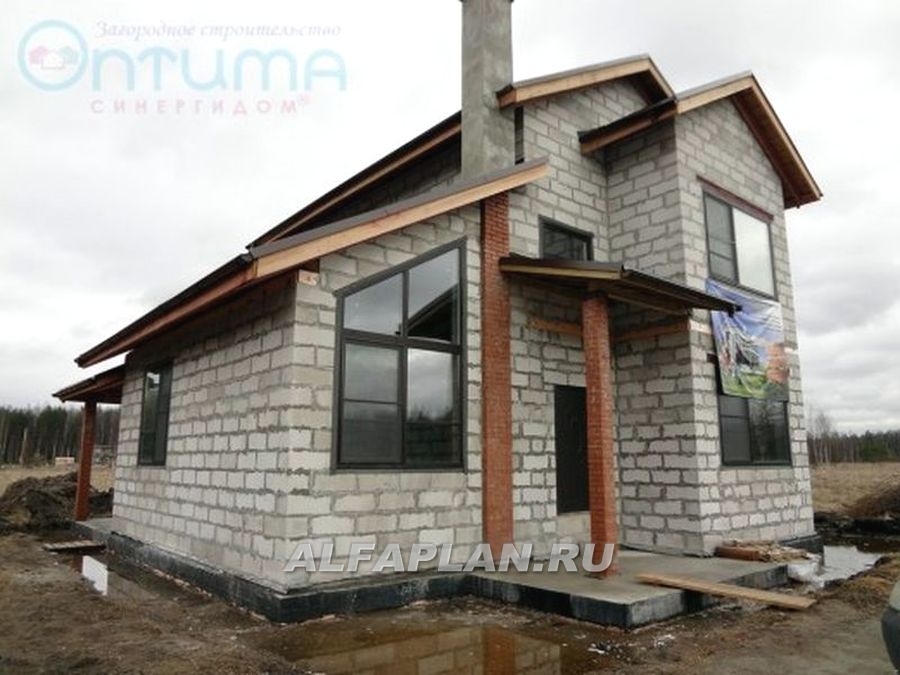 Строительство дома по проекту 491A - фото №3