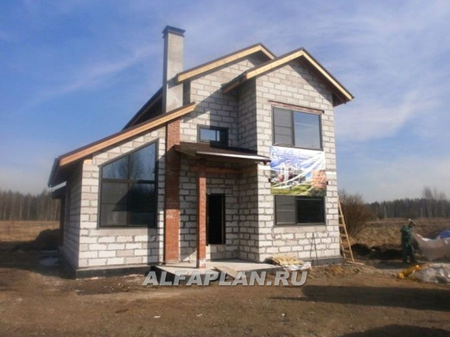 Строительство дома по проекту 491A - фото №4