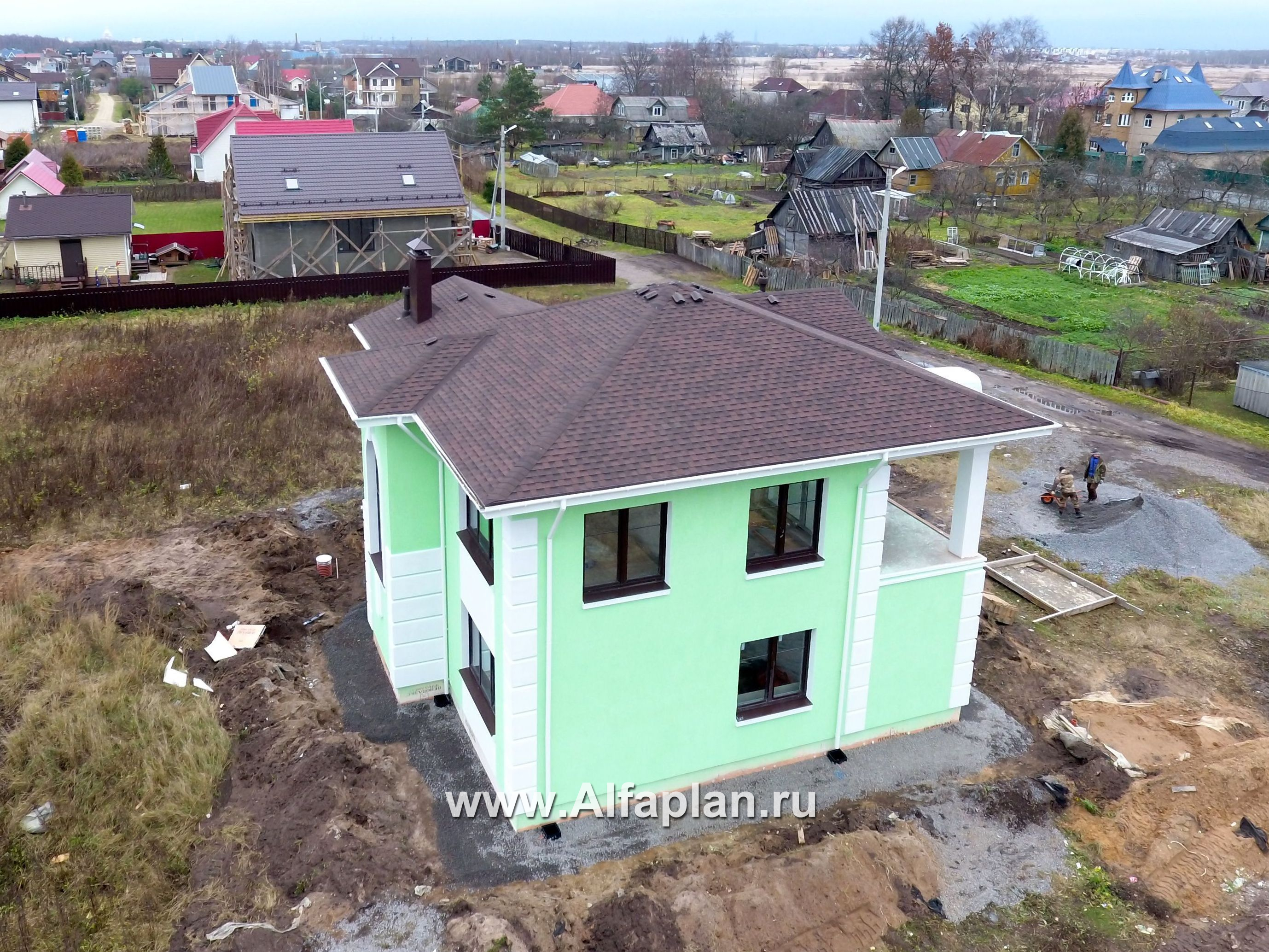 Строительство дома по проекту 157A - фото №4