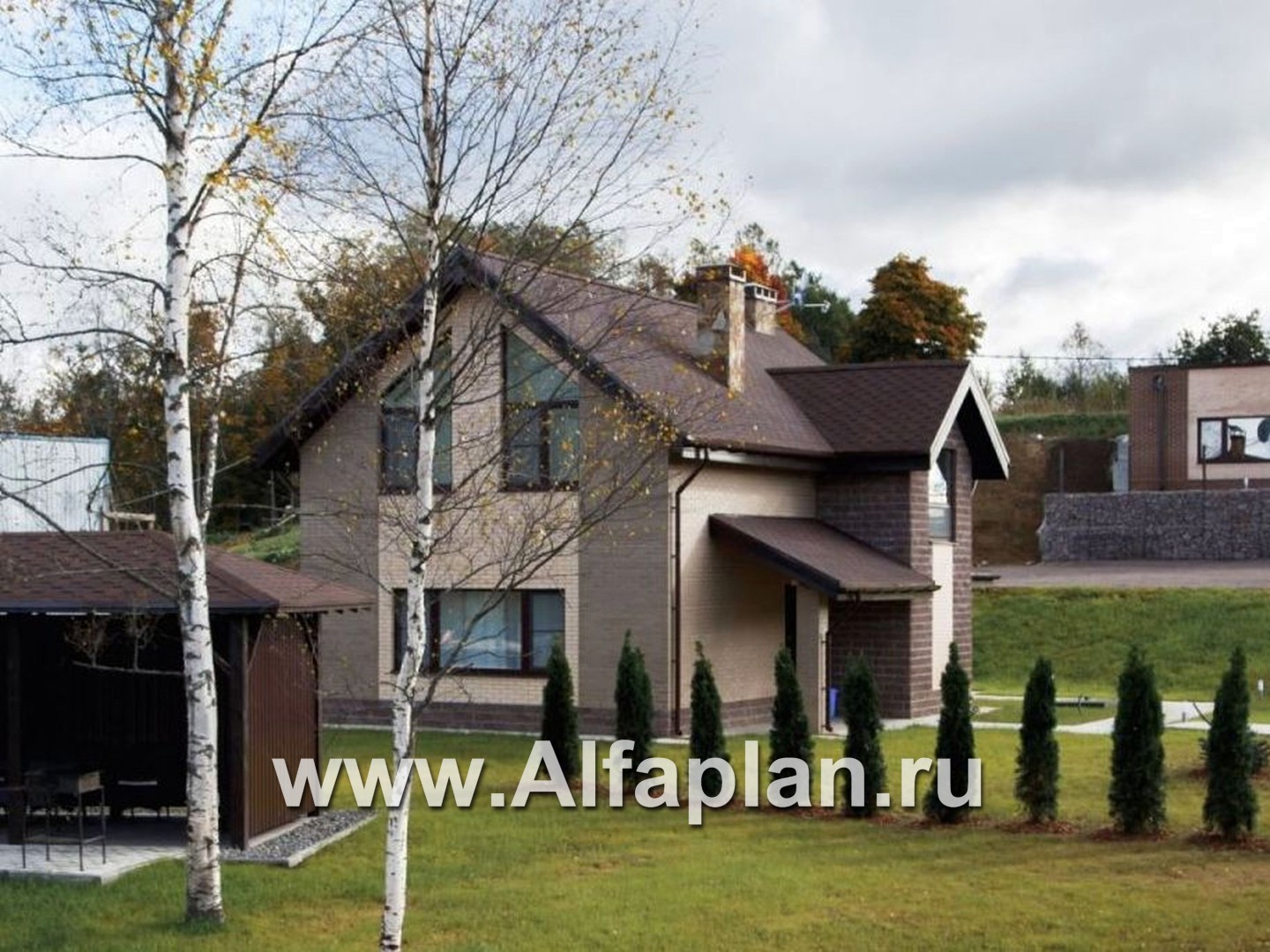 Проекты домов Альфаплан - «Вишневый сад»- проект небольшого дома или дачи - дополнительное изображение №1