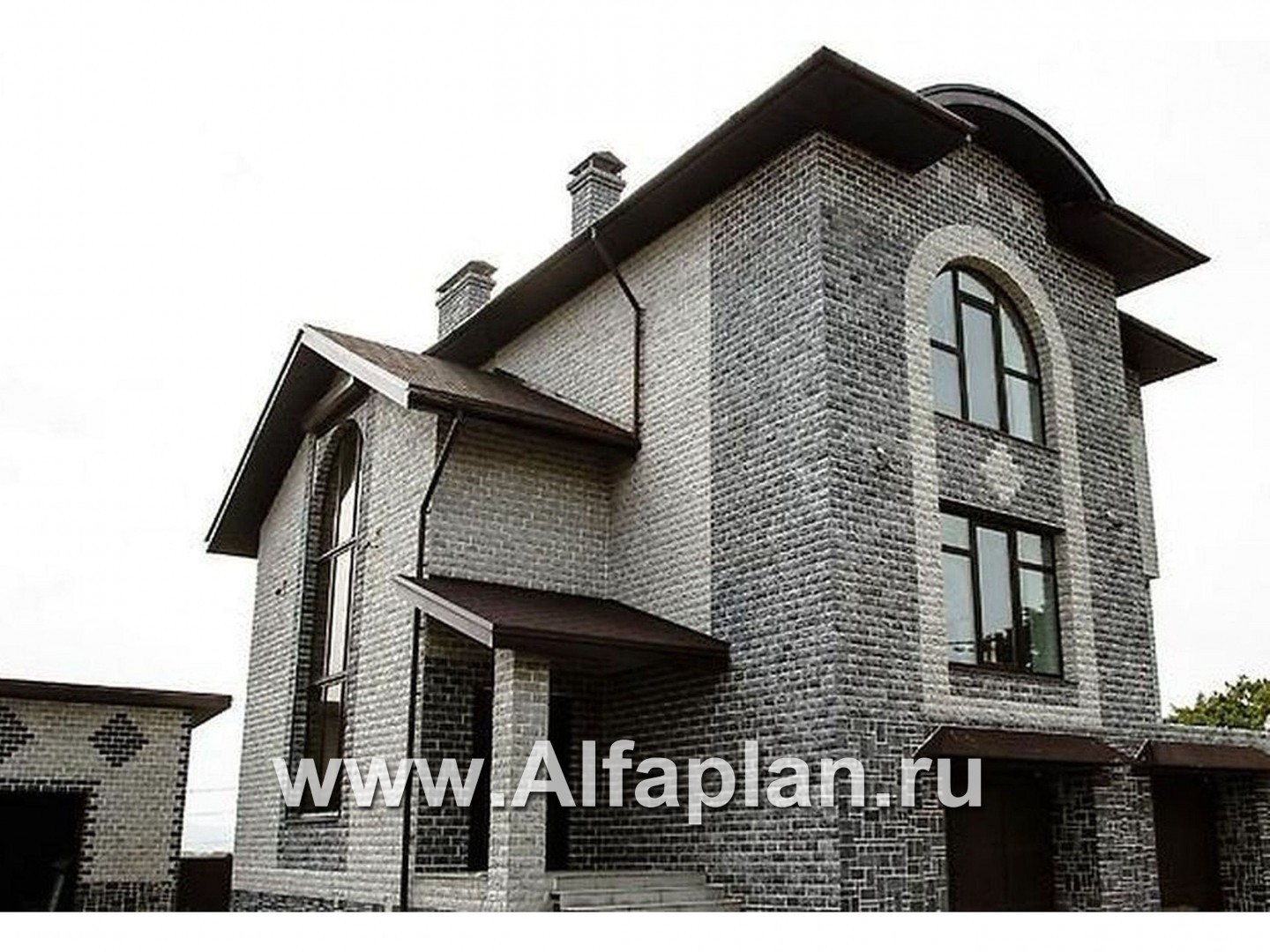 Проекты домов Альфаплан - «Юсупов» - особняк с просторной гостиной - дополнительное изображение №3