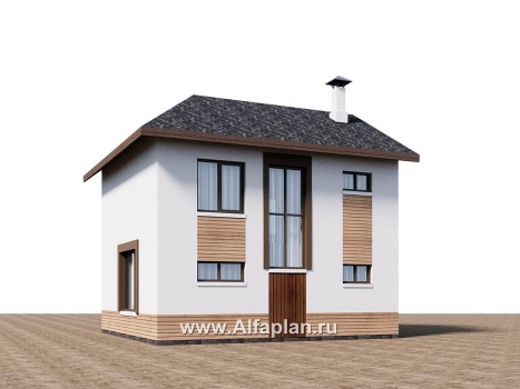 Проекты домов Альфаплан - "Бессер" - проект рационального каркасного дома, строить быстро, жить - удобно - превью дополнительного изображения №2