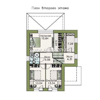 «Экспрофессо» - проект трехэтажного дома, гараж и сауна в цокольном этаже, для узкого участка - превью план дома