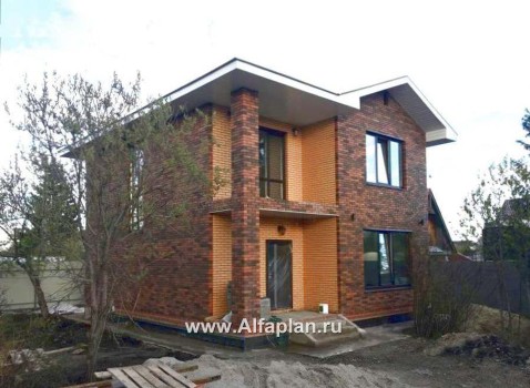 Проекты домов Альфаплан - Кирпичный дом «Серебро» для небольшой семьи - превью дополнительного изображения №2