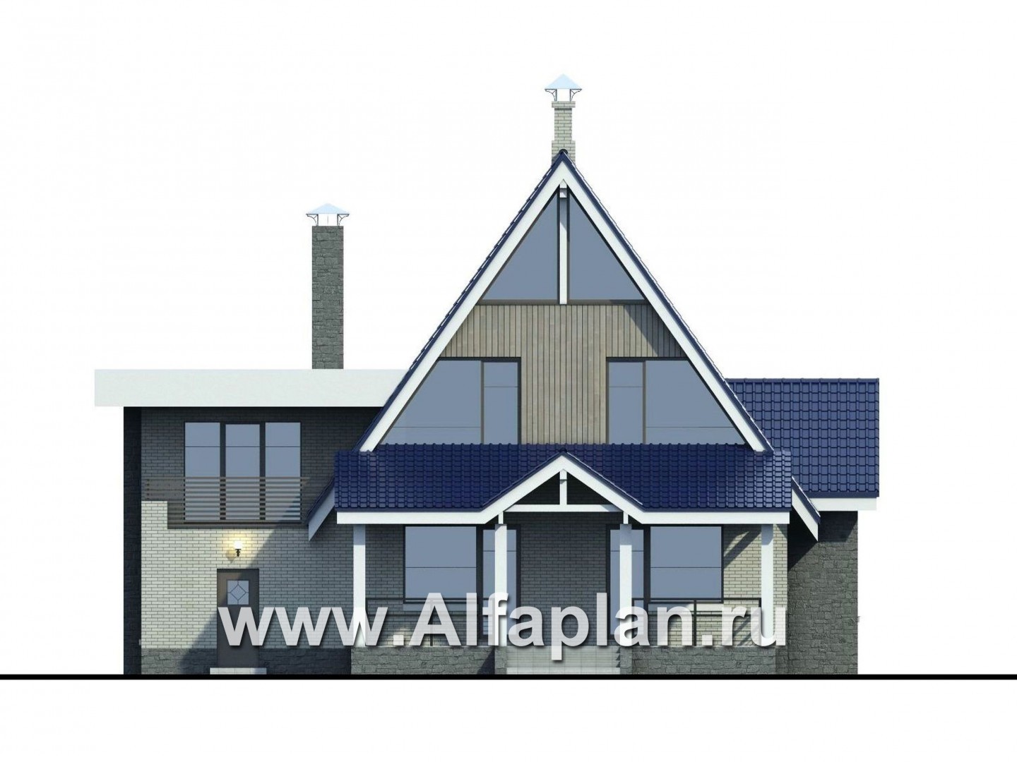 Проекты домов Альфаплан - «Тау Кита» - на Тау Ките - вся жизнь в красоте - изображение фасада №4