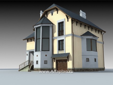 Проекты домов Альфаплан - «Крестный Пачино»  - фешенебельный загородный дом - превью дополнительного изображения №3