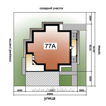 Проекты домов Альфаплан - «Три семерки» - трехэтажный загородный особняк - превью дополнительного изображения №7