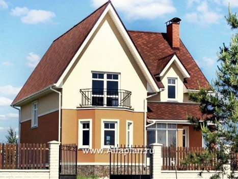 «Стелла»- проект дома с мансардой, с террасой, в английском стиле - превью дополнительного изображения №3