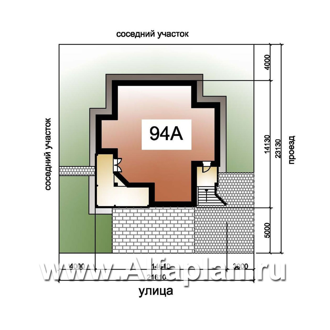 Проекты домов Альфаплан - «Юсупов» - особняк с просторной гостиной - дополнительное изображение №8