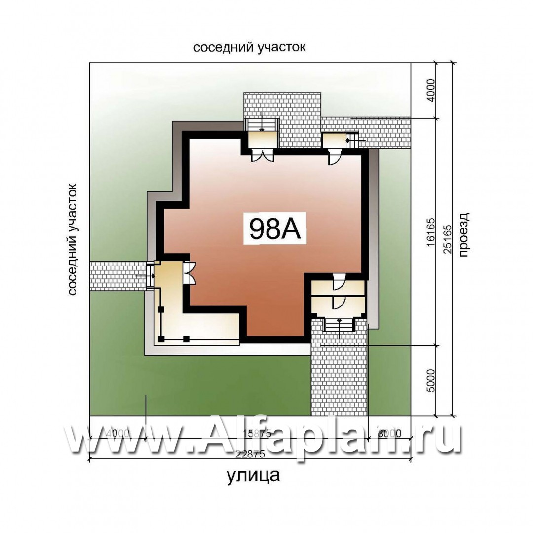 Проекты домов Альфаплан - «Голицын»- изящный коттедж с двусветной гостиной - дополнительное изображение №8