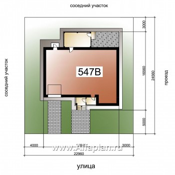 «Седьмая высота» - проект двухэтажного современного дома, с сауной и с террасой, с гаражом - превью дополнительного изображения №3